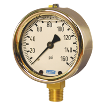 Model 213.40 Bourdon Tube Brass Gauge