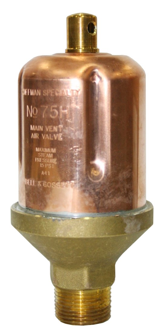 75H, 1/2" x 3/4" STRAIGHT STEAM MAIN VALVE