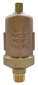 78, 3/4" NPT STRAIGHT WATER MAIN VENT VALVE
