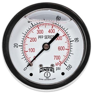 WINTERS PFP SERIES PREMIUM STAINLESS STEEL LIQUID FILLED PRESSURE GAUGE