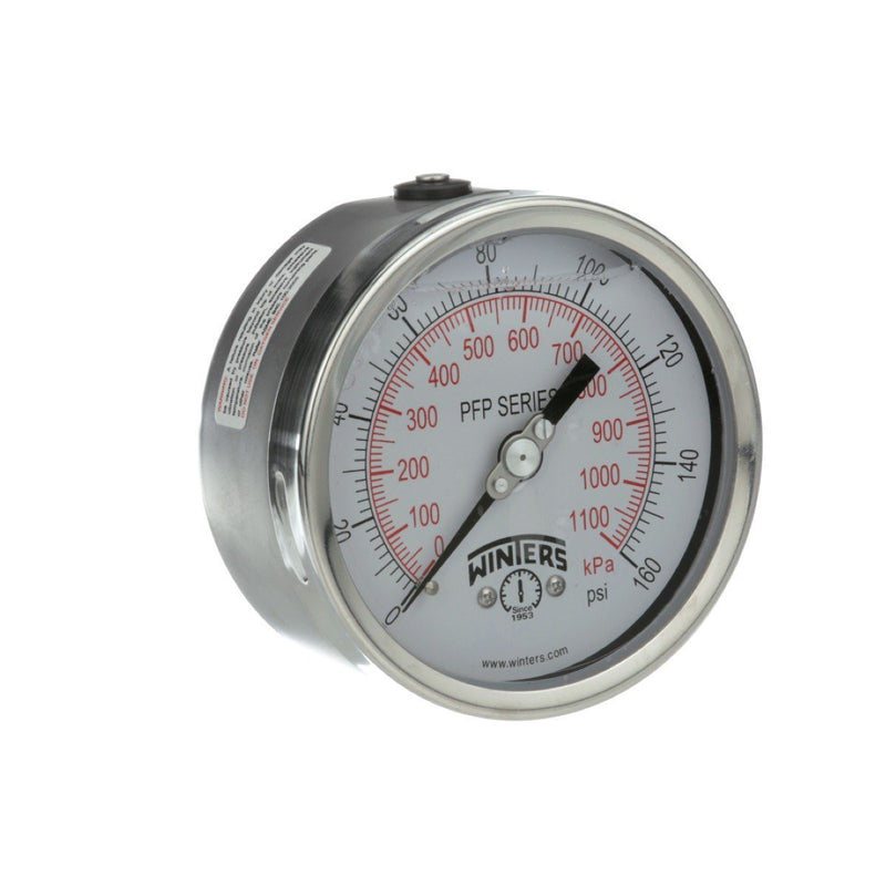 WINTERS PFP SERIES PREMIUM STAINLESS STEEL LIQUID FILLED PRESSURE GAUGE